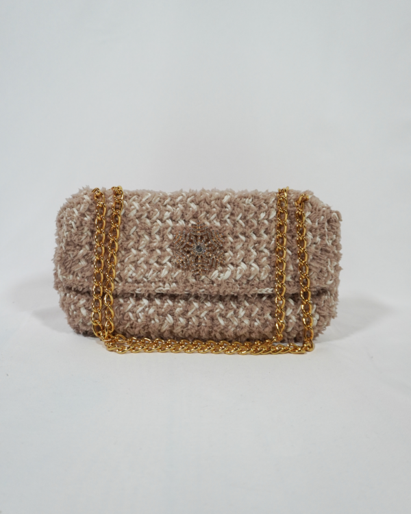 Sac en crochet fait main en France modèle Baby Angèle Neige