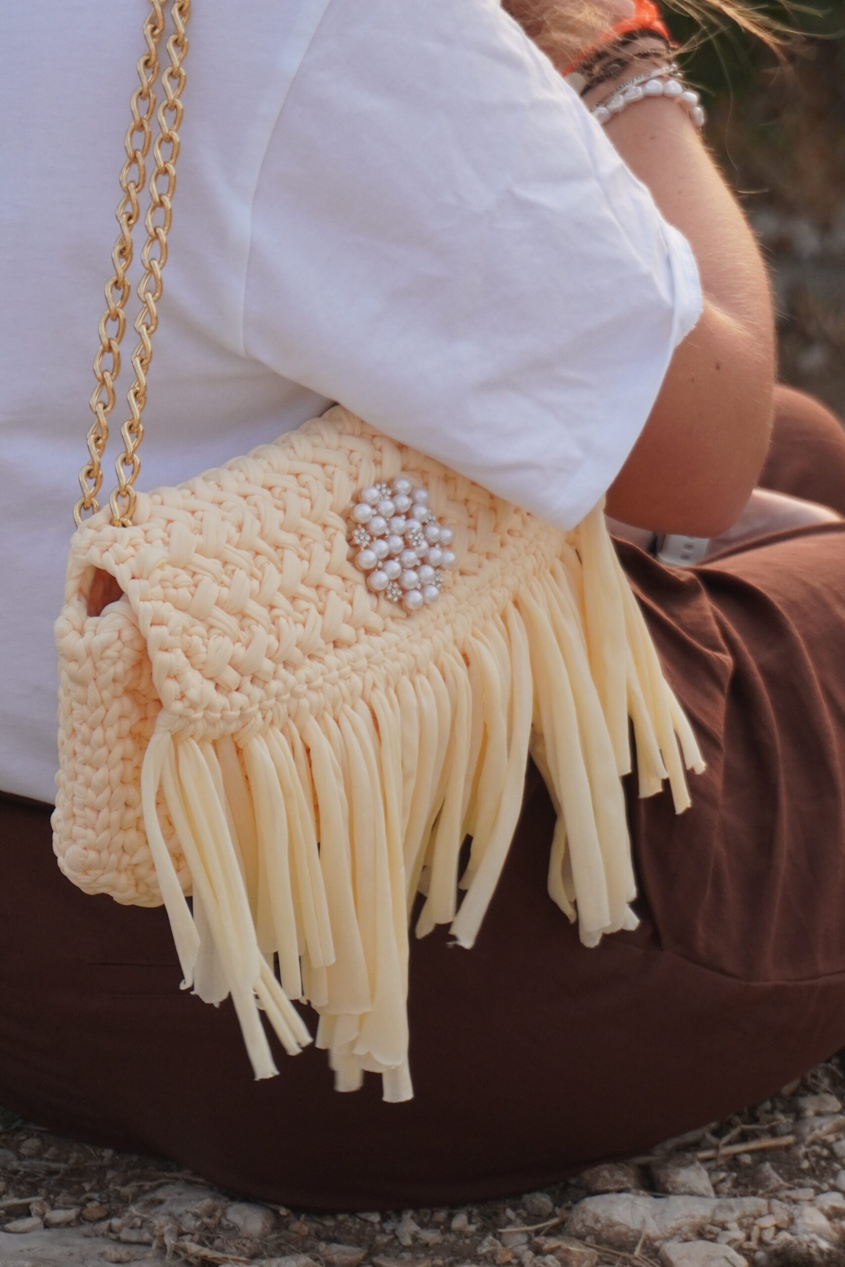 Angèle Fringe - Crème – Image 5
